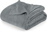 Utopia Bedding Cool Grey Fleece Blanket California King Size Lightweight Fuzzy Soft Anti-Static Microfiber Bed Blanket (102x96 Inch)