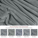 Utopia Bedding Cool Grey Fleece Blanket California King Size Lightweight Fuzzy Soft Anti-Static Microfiber Bed Blanket (102x96 Inch)