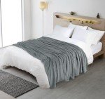 Utopia Bedding Cool Grey Fleece Blanket California King Size Lightweight Fuzzy Soft Anti-Static Microfiber Bed Blanket (102x96 Inch)