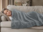 Utopia Bedding Cool Grey Fleece Blanket California King Size Lightweight Fuzzy Soft Anti-Static Microfiber Bed Blanket (102x96 Inch)