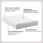 AllerEase Ultimate Allergy Protection and Comfort Zippered Mattress Protector, Queen