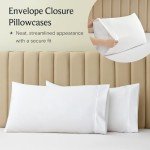 LuxClub 4 PC Queen Sheet Set, Bed Sheets, Deep Pockets 18" Eco Friendly Wrinkle Free Cooling Machine Washable Hotel Bedding Silky Soft - White