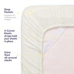 1500 Supreme Collection King Sheet Sets Ivory - Luxury Hotel Bed Sheets and Pillowcase Set for King Mattress - Extra Soft, Elastic Corner Straps, Deep Pocket Sheets, King Ivory