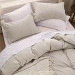 Bedsure Duvet Cover Queen Size - 3 Pieces Prewashed Extra Soft Bedding Set, Includes 1 Duvet Cover 90x90 Inches with Zipper Closure & 2 Pillow Shams, Linen, Comforter Not Included