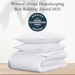 California Design Den 3 Piece King Size Duvet Cover Set, 400 Thread Count 100% Cotton Sateen, Soft Luxury Sateen Weave Comforter Cover and Two Pillow Shams, Button Closure and Corner Ties (White,King)