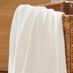 Bedsure 100% Cotton Blanket Twin XL Size for Bed - Breathable and Lightweight, Soft Cozy Basket Woven Blanket for Summer, White, 66x90 inches