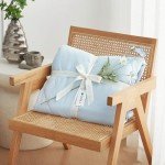 Cozy Bliss Cooling Comforter Queen Size, Cooling Blankets for Hot Sleepers and Night Sweats, Blue Summer Comforter for Queen Size Bed, Breathable Soft Lightweight Silk Smooth