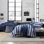 Nautica - Full Bonus Bed Set, Reversible Comforter with Matching Shams, Bed Sheets, Pillowcases, & Laundry Bag, Oeko-Tex Certified (Harmead Navy)