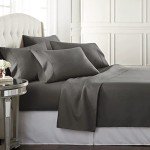 Danjor Linens Queen Size Bed Sheet Set, 6-Piece Hotel-Quality with 4 Pillowcases, Microfiber, Deep Pockets, Breathable, Cooling, Wrinkle-Free, Machine Washable, Gray