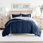 Linen Market Reversible Queen/Full Comforter Set (3 Piece) - Bring Luxury Home with Our Soft and Lightweight Down Alternative Comforters Queen Size - This Includes Your Comforter and 2 Pillow Shams