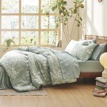 Bedsure Queen Comforter Set - 7 Pieces Floral Sage Green Soft Bedding Sets, Queen Bed in a Bag with Botanical Flowers Comforter, Sheets, Pillowcases & Shams