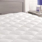 ExceptionalSheets Rayon from Bamboo Mattress Pad with Fitted Skirt - Extra Plush Cooling Topper - King