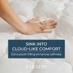 ExceptionalSheets Rayon from Bamboo Mattress Pad with Fitted Skirt - Extra Plush Cooling Topper - King