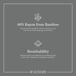 ExceptionalSheets Rayon from Bamboo Mattress Pad with Fitted Skirt - Extra Plush Cooling Topper - King