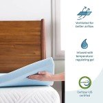 Lucid 3 Inch Mattress Topper Twin - Gel Infused Memory Foam – Memory Foam Mattress Topper Twin – Ventilated Design – CertiPur Certified
