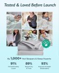 Breescape Cooling Sheet Set Full Size - BlendTek™ Dry & Cool Technology for Hot Sleepers and Night Sweats, Q-Max>0.46 Tech, Deep Pocket Up to 18", 360° Elastic Band, Misty Gray
