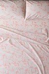 Luxape Elegant Bow Bedding Sheets Set – 1 Flat Sheet - 1 Fitted Sheet - 2 Pillowcovers - Coquette Aesthetic, Pink - Soft, Breathable & Cozy Sheet - Bow Girly - Bow Decor (Pink Bows, Twin)