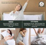 Utopia Bedding Full Body Pillow for Adults (White, 20 x 54 Inch), Long Pillow Insert for Sleeping, Ideal for Side Sleepers