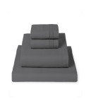 Mellanni Queen Sheets Set - 4 PC Iconic Collection Bedding - Hotel Luxury, Extra Soft, Cooling Bed Sheets - Wrinkle, Fade, Stain Resistant (Queen, Gray)