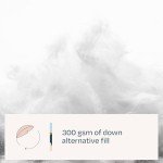 Linenspa Comforter Duvet Insert Cal King White Down Alternative All Season Microfiber-Cal King Size - Box Stitched