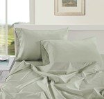 LANE LINEN 100% Egyptian Cotton Bed Sheets 1000 TC sábanas Queen, Soft & Comfy Luxury Hotel Like Thick Bedding Sheets & Pillowcase Set, Machine Wash Cooling 16'' Queen Deep Pocket Sheet Set Mineral