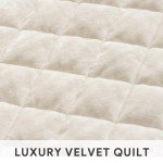 RECYCO Luxury Velvet Quilt Set King Size, Lightweight Velvet Comforter Set, Oversized Bedspread Coverlet Quilted Bedding Set, with 2 Matching Pillow Shams, for All Season, Cream White