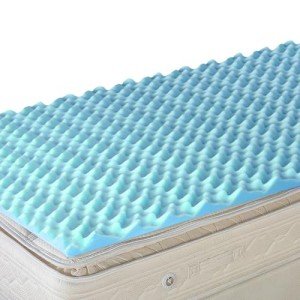 DMI 2-Inch Foam Mattress Topper, Egg Crate Foam Pad for Support, Air Circulation, Pressure Relief & Weight Distribution, Twin Size 33 x 72, Blue