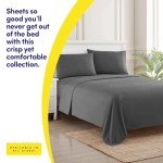 1500 Supreme Collection Queen Sheet Sets Gray - Luxury Hotel Bed Sheets and Pillowcase Set for Queen Mattress - Extra Soft, Elastic Corner Straps, Deep Pocket Sheets, Queen Gray