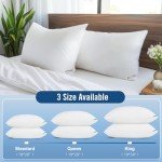 Luxury Hotel Pillows for Sleeping 4 Pack,Bed Pillows Standard Size Set of 4,Down Alternative Filling,Pillows for Back,Stomach or Side Sleepers
