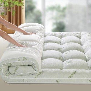 LIANLAM Bambu_Viscose Mattress Topper Queen,1000 GSM Cooling Mattress Pad,Extra Thick Pillow Top Mattress Topper for Back Pain,Soft Mattress Protector Cover with 8"-18" Deep Pocket(60"x80")