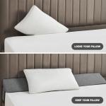 IFNOW Queen Size(60"x6"x10") Bed Wedge Pillow for Headboard, Mattress Gap Filler(0-8"), Bed Wedge for Gap Between Your Headboard and Mattress Dark Grey