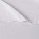Amazon Basics 4 Piece Bed Sheet Set, 100% Cotton Jersey, Includes Super Soft, Flat and Fitted Sheets, Pillowcase, Full, White, Solid