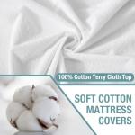 Bedecor Queen Waterproof Mattress Protector,Pee and Liquid Proof Cover for Pets, Elderly, and Incontinence, Fitted Deep Pocket for 9-18 Inch Deep