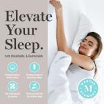 Martha Stewart Goose Feather Down Fiber Cotton Comforter Queen Size, Feather Duvet Insert Queen, Hotel Collection Hypoallergenic Comforter 58oz All Season Medium Warmth 90 x 90 Inch White