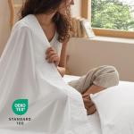 Bedsure Queen Sheet Set - 4 Pieces Soft Queen Size Sheets - Breathable & Cooling - Hotel Luxury - Easy Care Polyester Microfiber Bedding for Women, Men, Bright White