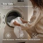 Bedsure Queen Sheet Set - 4 Pieces Soft Queen Size Sheets - Breathable & Cooling - Hotel Luxury - Easy Care Polyester Microfiber Bedding for Women, Men, Bright White