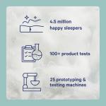 Casper Essential Pillow for Sleeping, Standard, White, Two Pack