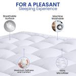Utopia Bedding Twin Mattress Pad, Quilted Fitted Premium Mattress Protector, Deep Pocket Cover Stretches up to 16 Inches, Fluffy Pillow Topper (39x75 Inches, White)