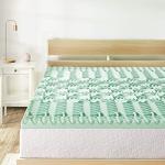 Mellow 1.5 Inch 5-Zone Memory Foam Mattress Topper, Calming Aloe Infusion, Dorm Essentials, Twin