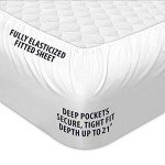 COONP Queen Mattress Topper, Extra Thick Pillowtop, Cooling and Plush Mattress Pad Cover Cotton Top Bed Topper Protector with 8-21 Inch Deep Pocket