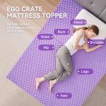 SINWEEK 2 Inch Egg Crate Memory Foam Mattress Topper Twin Size, Soft Mattress Pad for Back Pain Relief, Bed Topper, CertiPUR-US Certified