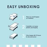 Mellow 1.5 Inch 5-Zone Memory Foam Mattress Topper, Calming Aloe Infusion, Dorm Essentials, Twin XL