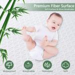 Premium Waterproof Mattress Protector Full Size, Breathable Bed Cover 3D Air Fabric Cooling Mattress Pad Cover Smooth Soft Noiseless Washable, 8''-21'' Deep Pocket (White)