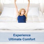 KAYFIA Full Mattress Topper,Extra Thick Mattress Pad Cover for Deep Sleep,3D+7D Snow Down Alternative Fill Overfilled Plush Pillow Top with 8-23 Inch Deep Pocket-White