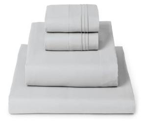 Mellanni Queen Sheets Set - 4 PC Iconic Collection Bedding - Hotel Luxury, Extra Soft, Cooling Bed Sheets - Wrinkle, Fade, Stain Resistant (Queen, Light Gray)