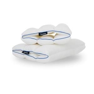 TUMBLE Adjustable 6-Chamber Bed Pillow & Pillowcase | Standard/Queen 2 Pack | Cooling Cover | Memory Foam & Gel Fiber Fill | Back, Side & Stomach Sleepers | Customize Your Comfort | CertiPUR/Oeko-Tex