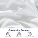 ACCURATEX Duvet Insert Queen Comforter - Fluffy Down Alternative Fill Hotel Collection Comforter for Queen Bed,Lightweight Soft All Season Duvet Insert with Corner Tabs - Machine Washable,White,90x90
