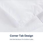 ACCURATEX Duvet Insert Queen Comforter - Fluffy Down Alternative Fill Hotel Collection Comforter for Queen Bed,Lightweight Soft All Season Duvet Insert with Corner Tabs - Machine Washable,White,90x90