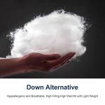 ACCURATEX Duvet Insert Queen Comforter - Fluffy Down Alternative Fill Hotel Collection Comforter for Queen Bed,Lightweight Soft All Season Duvet Insert with Corner Tabs - Machine Washable,White,90x90