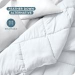 Bare Home Duvet Insert Comforter - Queen Size - Goose Down Alternative - Ultra-Soft - Premium 1800 Series - All Season Warmth - Bedding Comforter (Queen, White)